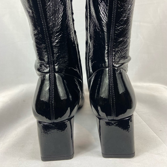 Prada Leather Naplak Square toe  knee high boots EU38/US8 - Picture 4 of 14